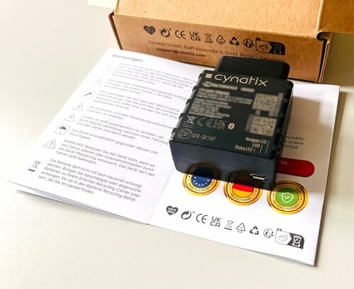 Cynatix-Gerät auf Bedienungsanleitung